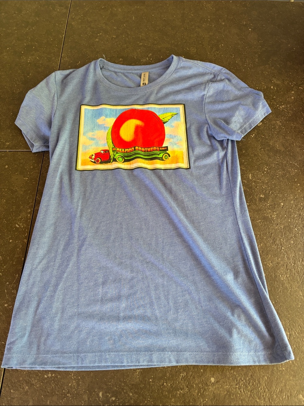 Tee Public Next Level Apparel Light Blue Graphic Tee Allman Brothers Band